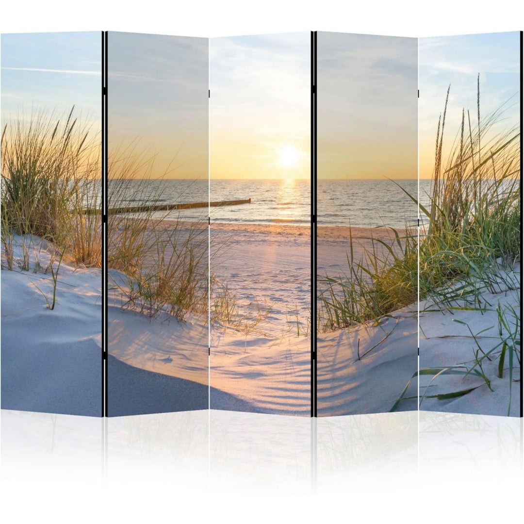 paravent raumteiler innen beidseitig bedruckt 225x172 cm meerlandschaft