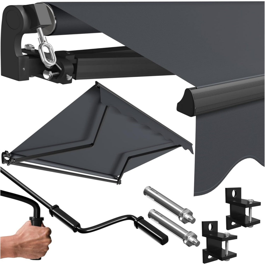 gelenkarmmarkise vormon 300 x 250 cm anthrazit